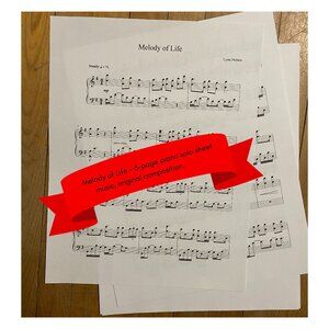Sheet Music, Piano Sheet Music, Piano Solo, Original Composition